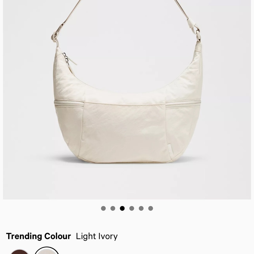 Lululemon Athletica Light Ivory Crossbody Bag
